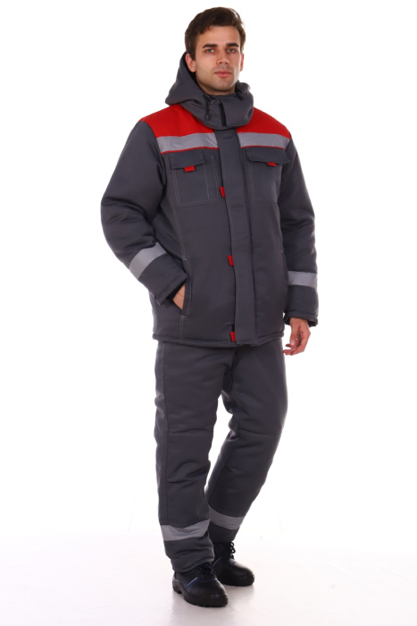 Костюм «КОС 549.1» серый с красным